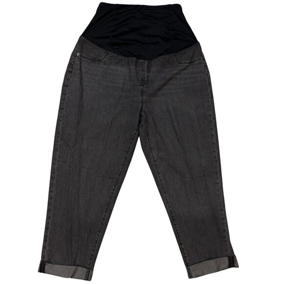 Isabel Maternity By Ingrid Isabel Womens Black Jeans Power Stretch Size 14 NWT - Picture 1 of 16
